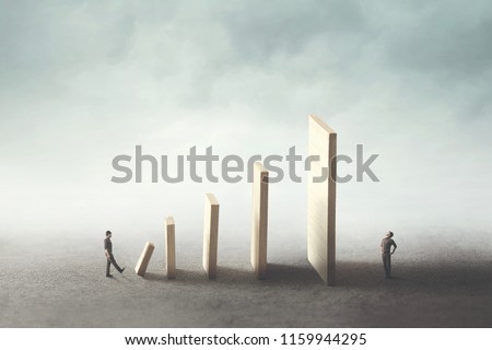 strategy to eliminate the rival, surreal concept Royalty-Free Stock Photo #1159944295