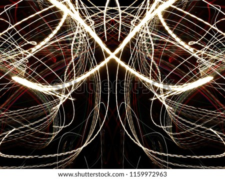 symmetrical Colorful light waves.for abstract pattern