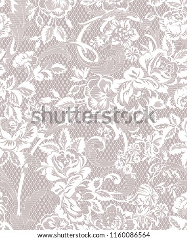 floral lace seamless pattern