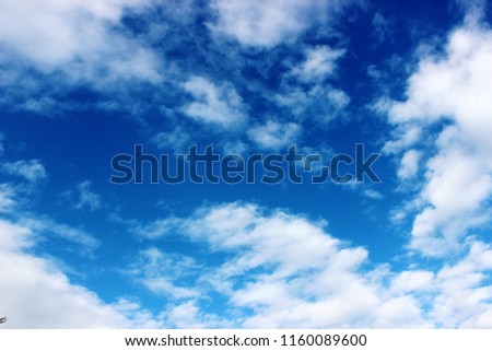 Bright blue sky