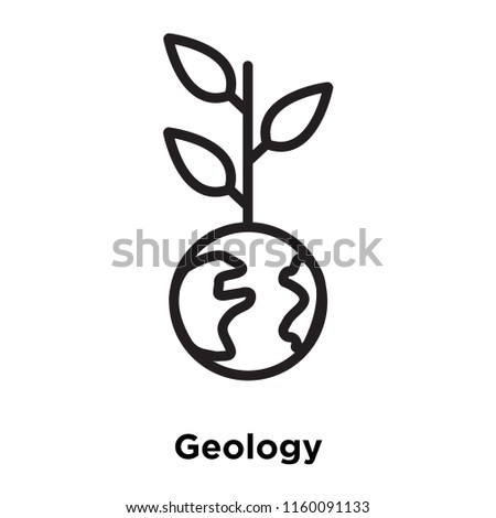 Geology icon vector isolated on white background, Geology transparent sign