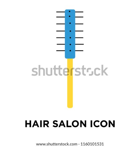 Hair salon icon vector isolated on white background, Hair salon transparent sign