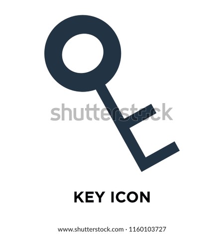 Key icon vector isolated on white background, Key transparent sign