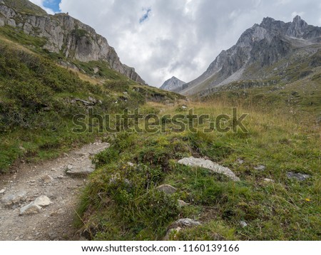 2018 august the 19th  Senales valley, trentino alto adige country trekking day on mountain