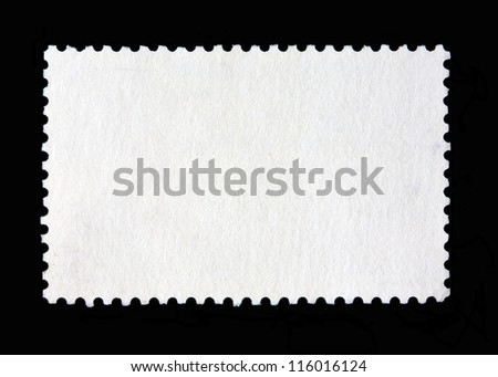 Blank postage stamp Royalty-Free Stock Photo #116016124