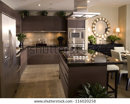 Kitchen Interior Design Architecture Stock Images,Photos of Living room, Bathroom,Kitchen,Bed room, Office, Interior photography. Royalty-Free Stock Photo #116020258