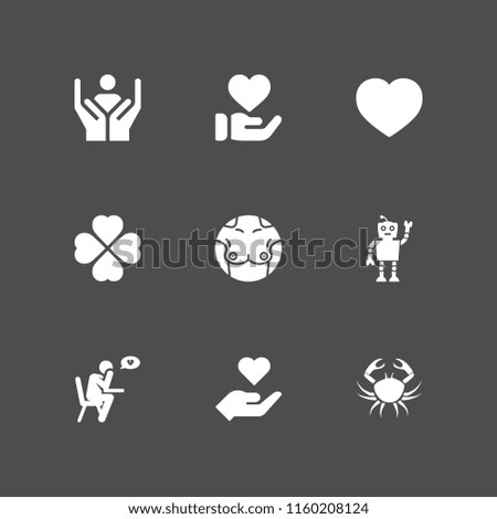 hope icon. 9 hope set with charity, future, sorrow and cancer vector icons for web and mobile app