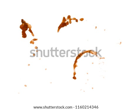 Splash of transparent liquid in motion isolated over the white background, set of several foreshortenings