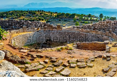 Mycenae,  near Mikines in Greece, in the north-eastern Peloponnese.