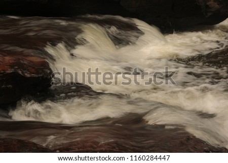 Long exposure of a backyard waterfall.Phu(MOUNTAIN)- la-O (beautiful) waterfall