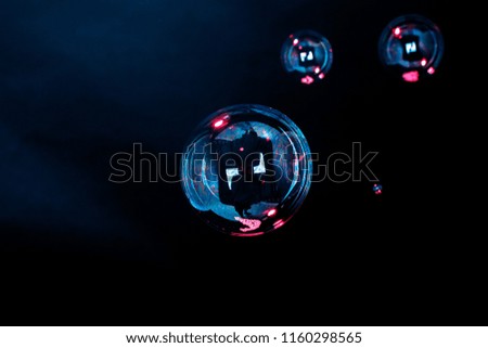 
soap bubbles in the original color