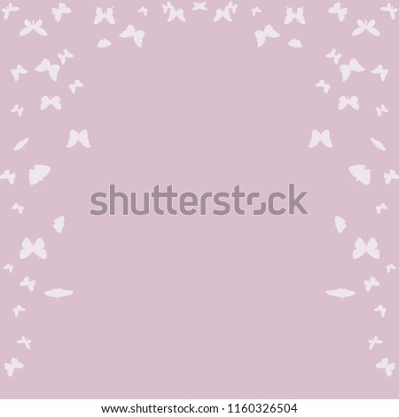  background with flying butterflies, pink