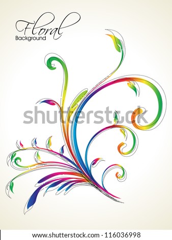 Abstract floral background. EPS 10.