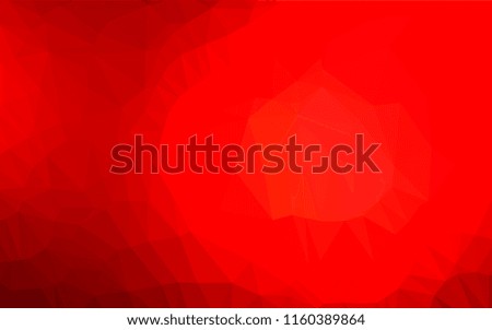 Light Red vector blurry hexagon template. A vague abstract illustration with gradient. The elegant pattern can be used as part of a brand book.