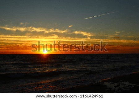 Beautiful sea   sunset 