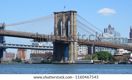 The Brooklyn Bridge, New York City, USA.