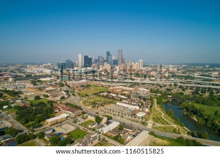 Aerial stock photo of Houston Texas USA