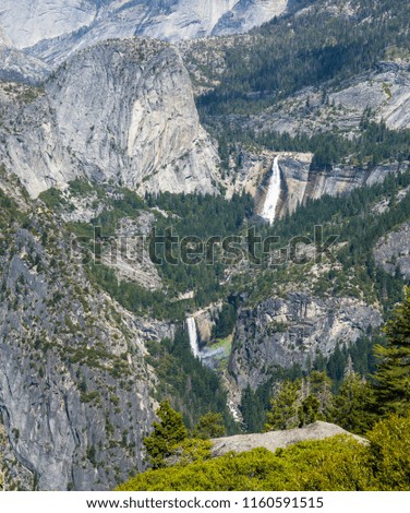 Vernal & Nevada Falls in Yosemite National Park, California