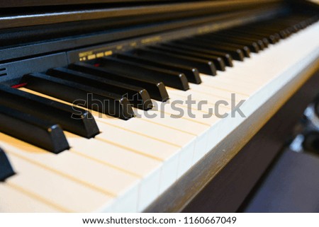 Electric piano Black and white keys