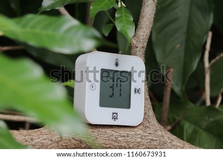 small digital clock and temperature device to bring to outdoor because it is portable and light weight