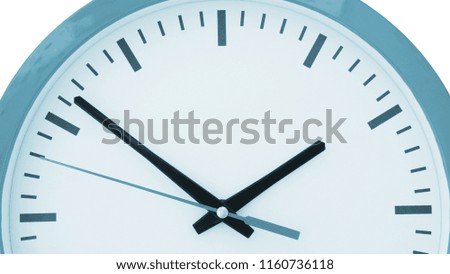 Round clock close up