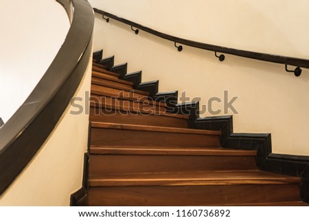 Spiral staircase is a modern architectural design in modern buildings.