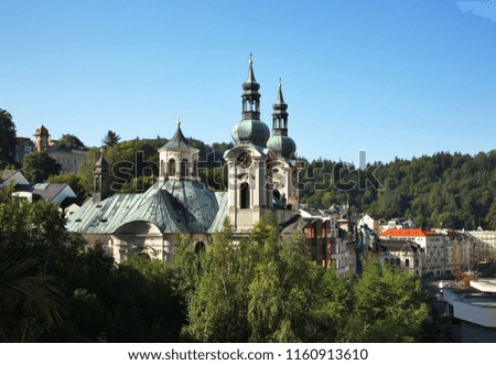 Church of St. Mary Magdalene in Karlovy Vary. Bohemia. Czech Republic Royalty-Free Stock Photo #1160913610