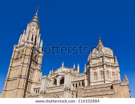 Saint Mary Cathedral of Toledo Spain - religion architecture background