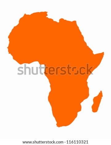 Map of Africa Royalty-Free Stock Photo #116110321