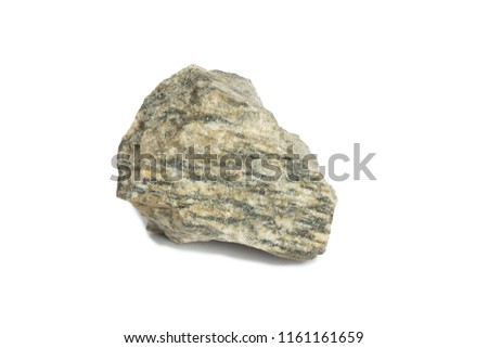gneiss Rock isolate on white background
 Royalty-Free Stock Photo #1161161659
