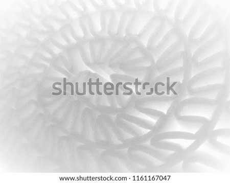 White spirally foam