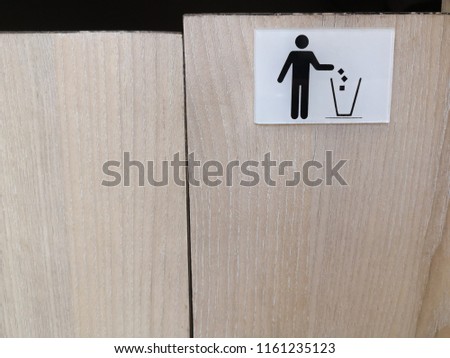 Garbage symbol,do not litter sign,bin sign