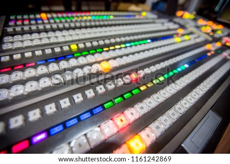 Blur background switcher or Switcher in studio news.