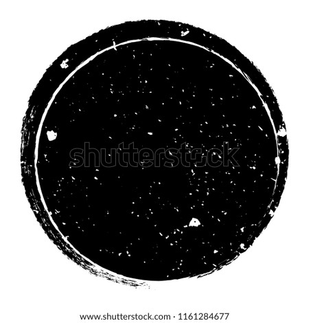 Distressed Circle Stamp Vector Black Color Overlay Textures. Round Bold Grunge distress Template background For your design. EPS10 vector.