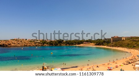 Local beach in Menorca, Balearic Islands.