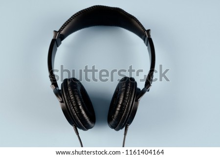 headphones isolated on grey background