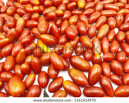 Cherry tomatoes Isolated on white background