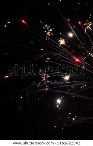 Background for design, texture Festive Fireworks in the night sky