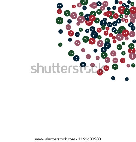 Festive Background with Colorful buttons. Trendy Pattern for Postcard, Print, Banner or Poster. Vector