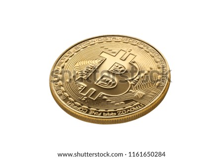 bitcoin isolated on white background