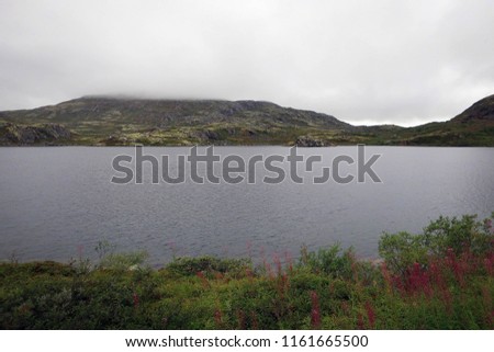 Misty Lakes of Sredny Peninsula, Russian Polar region near Murmansk