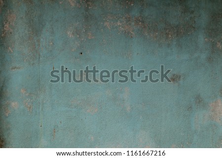 Old cement wall paint blue color abstract background