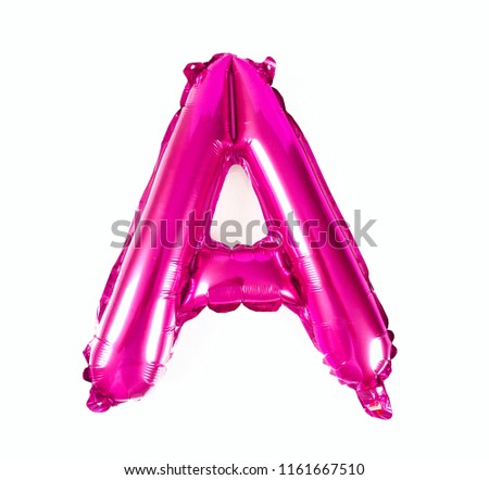 balloon letter A