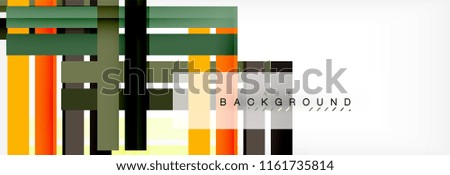 Color stripes and lines, geometric abstract background, vector modern template
