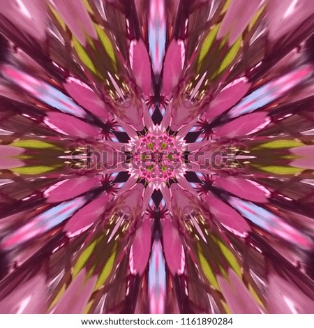 Abstract pink kaleidoscope picture. Computer generated image