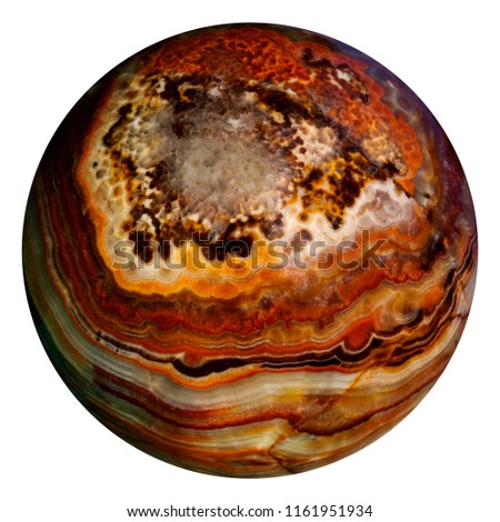 layer, sphere of natural stones, onyx, marble