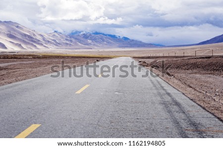 snow mountain road