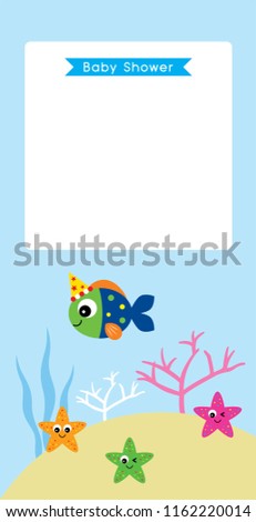 best fishes greeting card vector. cute fish best wishes greeting vector.