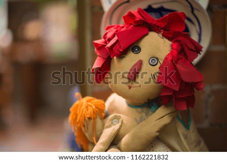 vintage colorful doll