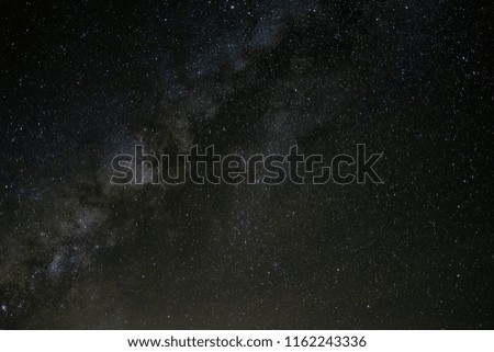 milky way galaxy, Long exposure photograph, with grain.